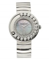 Mesmerize the crowd with the swirling, sparkling elements on this Lovey Crystals watch from Swarovski.