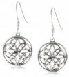 Sterling Silver Celtic Knot Round Drop Earrings