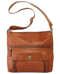 Add a laid-back look to your accessories arsenal with this take-anywhere design from Fossil. Gorgeous, glazed leather and vintage-inspired details add instant appeal, while the convenient crossbody strap make it an excellent option for day-to-day dalliances.