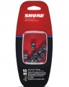 Shure EABKF1-10S Small Foam Sleeves (10 Included/5 Pair) for E3c, E4c, E5c, E500PTH, i3c, i4c & SE Earphones (Black)