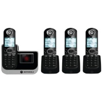 Motorola DECT 6.0 Enhanced Cordless Phone with 4 Handsets and Digital Answering System L804