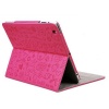 Triline Rose Pink Cute Lovely Girl Stand PU Leather Case Cover For iPad Mini