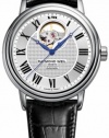 Raymond Weil Maestro Automatic Open Balance Wheel Steel Mens Strap Watch 2827-STC-00659