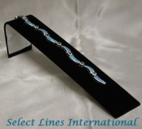 NEW Black Velvet Tennis Bracelet Ramp Jewelry Display !