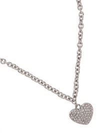 GUESS Pave Heart Necklace