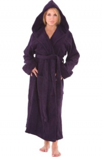 Women's Fleece Hooded Bathrobe