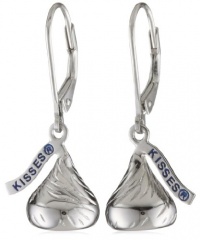 Hershey Jewelry Sterling Silver Medium Flat Back Shaped Lever Back Earrings