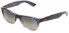 Ray-Ban New 822/7852 Polarized Wayfarer Sunglasses,Blue Grey Frame/Blue Gradient Gray Lens,One Size