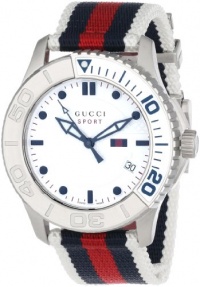 Gucci Unisex YA126239 G Timeless Black and White Sport Watch