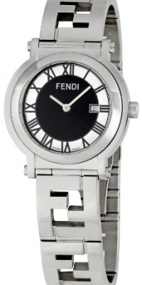 Fendi Men's FE615110 Quadrondo Black Dial Watch