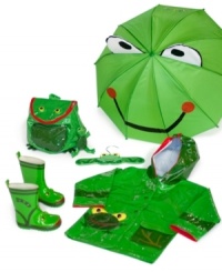 Puddles are no match for Kidorable raingear! Hop through rainy days with ease in this frogtastic favorite collection.