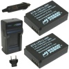 Wasabi Power Battery (2-Pack) and Charger for Canon LP-E12 and Canon EOS M