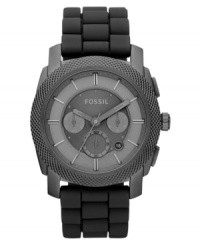 An industrial-strength timepiece from Fossil's Machine collection. With shady grays and cool hues for added style.