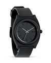 Stealthy and sleek. Nixon's matte black watch is a cool choice for those who like to fly under the radar.