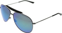 Emporio Armani 9807 kj1 Dark Ruthenium 9807 Aviator Sunglasses Lens Mirrored