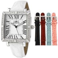 Invicta Women's 11729 Wildflower Diamond Accented Interchangeable Leather Strap Watch Set