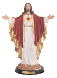 12 Inch Sacred Heart Of Jesus Holy Figurine Religious Decoration Decor