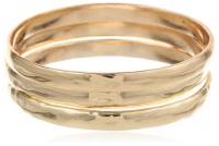 Kenneth Cole New York Shiny Metals Shiny Gold Bangle Bracelet Set, 8