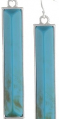 Kenneth Cole New York Urban Naturals Turquoise Rectangle Drop Earrings