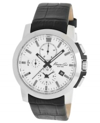 Black and white taken to a stylish new level: a watch by Kenneth Cole New York.