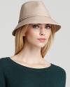 Create a chic air of intrigue in this polished yet lightweight Helen Kaminski fedora.