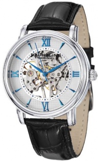 Stuhrling Original Men's 458G2.33152SET Classic Delphi Chamberlain Mechanical Skeleton Silver Dial Watch Set