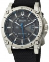 Bulova Men's 96B132 Precisionist Champlain Charcoal Dial Black Strap Watch