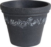 Dynamic Design RRV2404MZ Rose Vine Premium 23-Inch Poly Planter, Monzonite