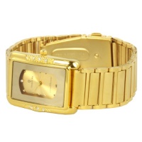 Charlie Jill WAT1953-GDGD UNISEX Watch in Gold Dial Goldtone Stainless Steel Bracelet, Perfect Gift Idea for Men and Women