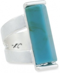 Kenneth Cole New York Urban Naturals Turquoise Rectangle Ring, Size 7.5