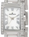 Anne Klein Women's 109195MPWT Swarovski Crystal Accented Silver-Tone White Ceramic Watch