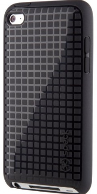 Speck SPK-A0130 Rubberized HD PixelSkin Case for iPod Touch 4G - Black