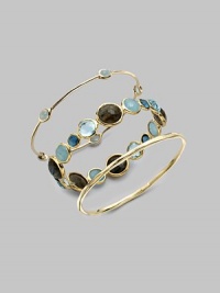 From the Rock Candy® Collection. A Mini Lollipop style with labradorite, milky aquamarine, London blue topaz and blue topaz stones in various sizes set in 18k gold. Labradorite, milky aquamarine, London blue topaz and blue topaz18K goldDiameter, about 2½Slip-on styleImported Please note: Bracelets sold separately. 