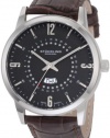 Stuhrling Original Men's 345.3315K54 Classic Jupiter Swiss Quartz Day and Date Brown Watch