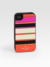 Add a pop of color to your iPhone with this super-protective case featuring bold horizontal stripes. Resin2½W X 4¾H X ½DImportedPlease note: iPhone® not included.