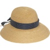 Helen Kaminski Newport Standard (Natural/navy dot ribbon)