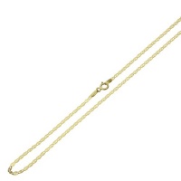 14K Yellow Gold 2mm Gucci Star Chain Gucci Flat Chain Necklace 18