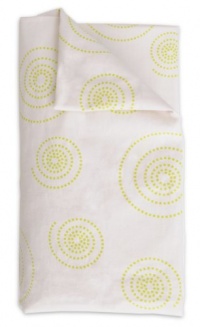 Brica Fold N' Go Bassinet Standard Fitted Sheet, White/Green