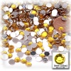 144pc Rhinestones Round 5mm - 21ss flatback Golden Yellow