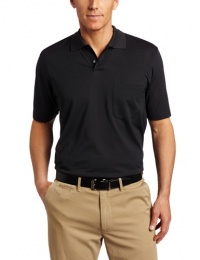 Van Heusen Men's Dressy Solid Micropoly Polo