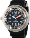 Citizen Men's BJ8050-08E Eco-Drive Professional Diver Black Rubber Strap Watch