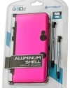 3DS Aluminum Shell plus Stylus Pens Kit - Pink