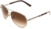 Kate Spade Women's Aldas Aviator Sunglasses,Gold Frame/Brown Gradient Lens,One Size