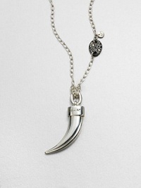 EXCLUSIVELY AT SAKS. An exotic tusk pendant with a burnished logo that is a celebration of the founding years of this brand. Sterling silverSize, about 2Fixed baleMade in Italy Please note: Chain sold separately. 