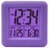 Equity by La Crosse 70904 Soft Purple Cube LCD Alarm Clock