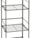 Seville Classics 4-Tier Iron Sqaure Tower Shelf