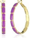 Kate Spade New York Park Guell Purple Hoops Earrings