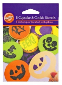 Wilton Halloween Mini Stencil Set, 8 Piece