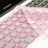 TopCase New Arrival Pink Silicone Keyboard Cover Skin for Macbook Unibody Whtie 13-Inch/Macbook Pro Aluminum Unibody 13, 15, 17-Inch with or without Retina Display/Macbook Air 13-Inch/Old Macbook White 13-Inch/Wireless Keyboard with Logo Mouse Pad