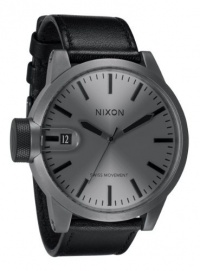 NIXON Men's NXA1271062 Matte Gunmetal Ion-Plated Case Watch